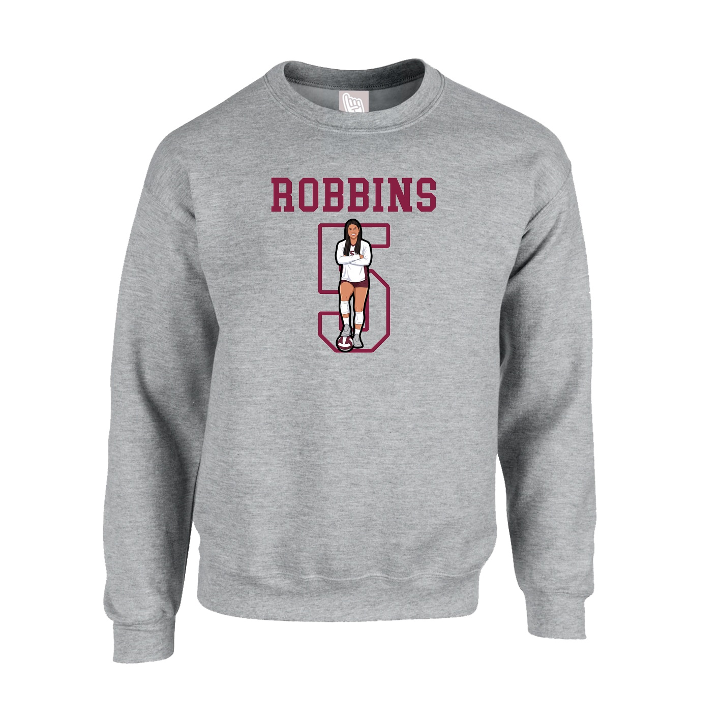 Fleece Crew — Shirsey in Grey