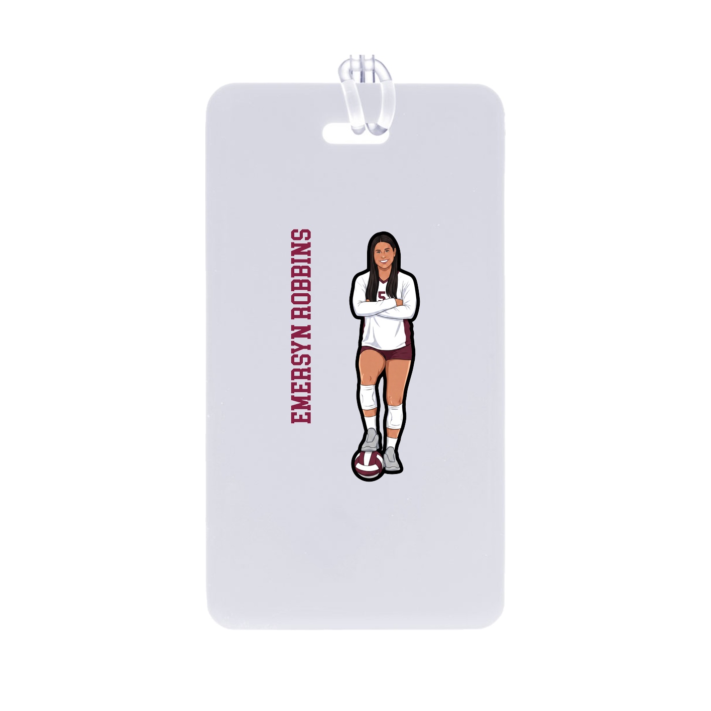 Bag Tag — Name Vertical in Classic
