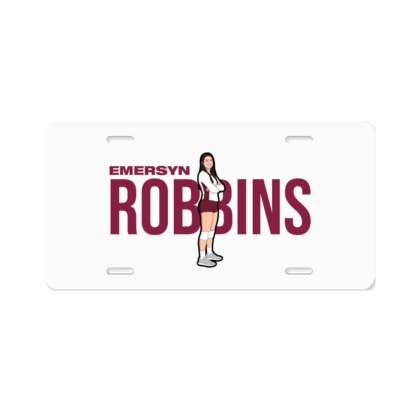 License Plate — Player Name in Classic