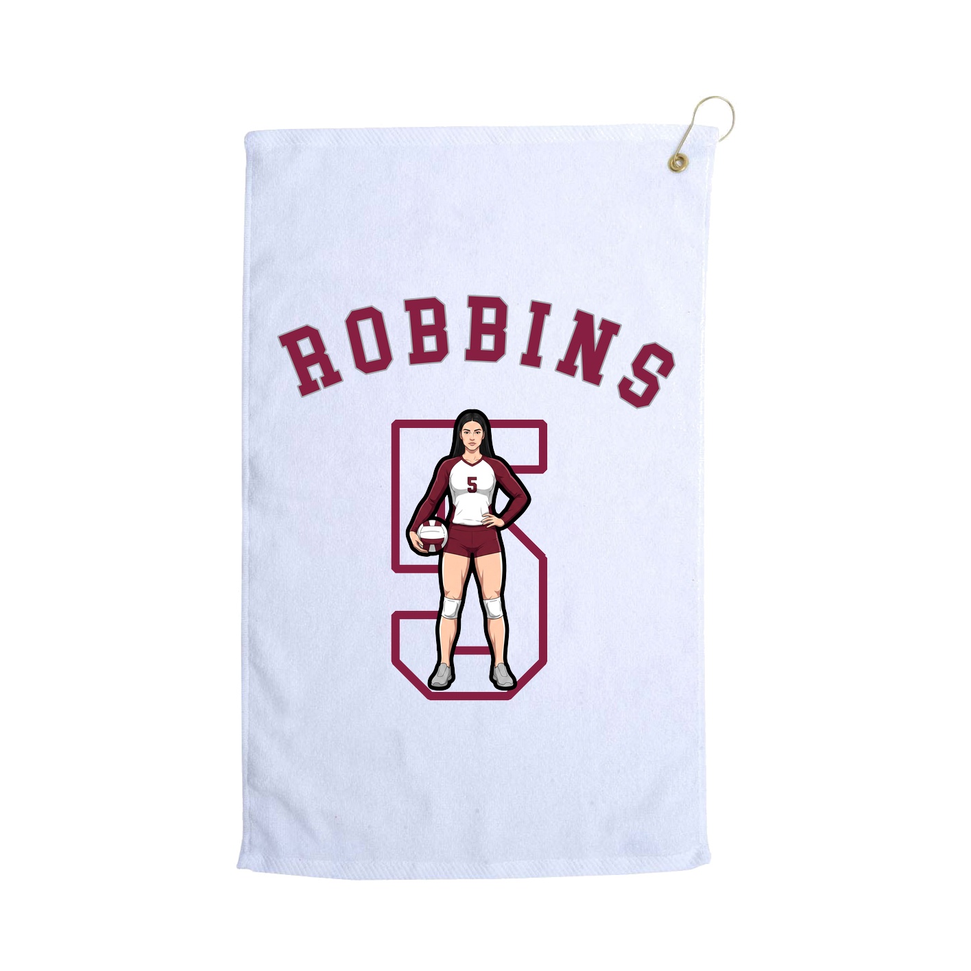 Golf Towel — Shirsey Arch in White