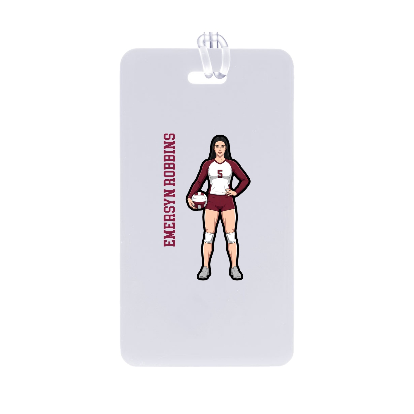 Bag Tag — Name Vertical in Classic