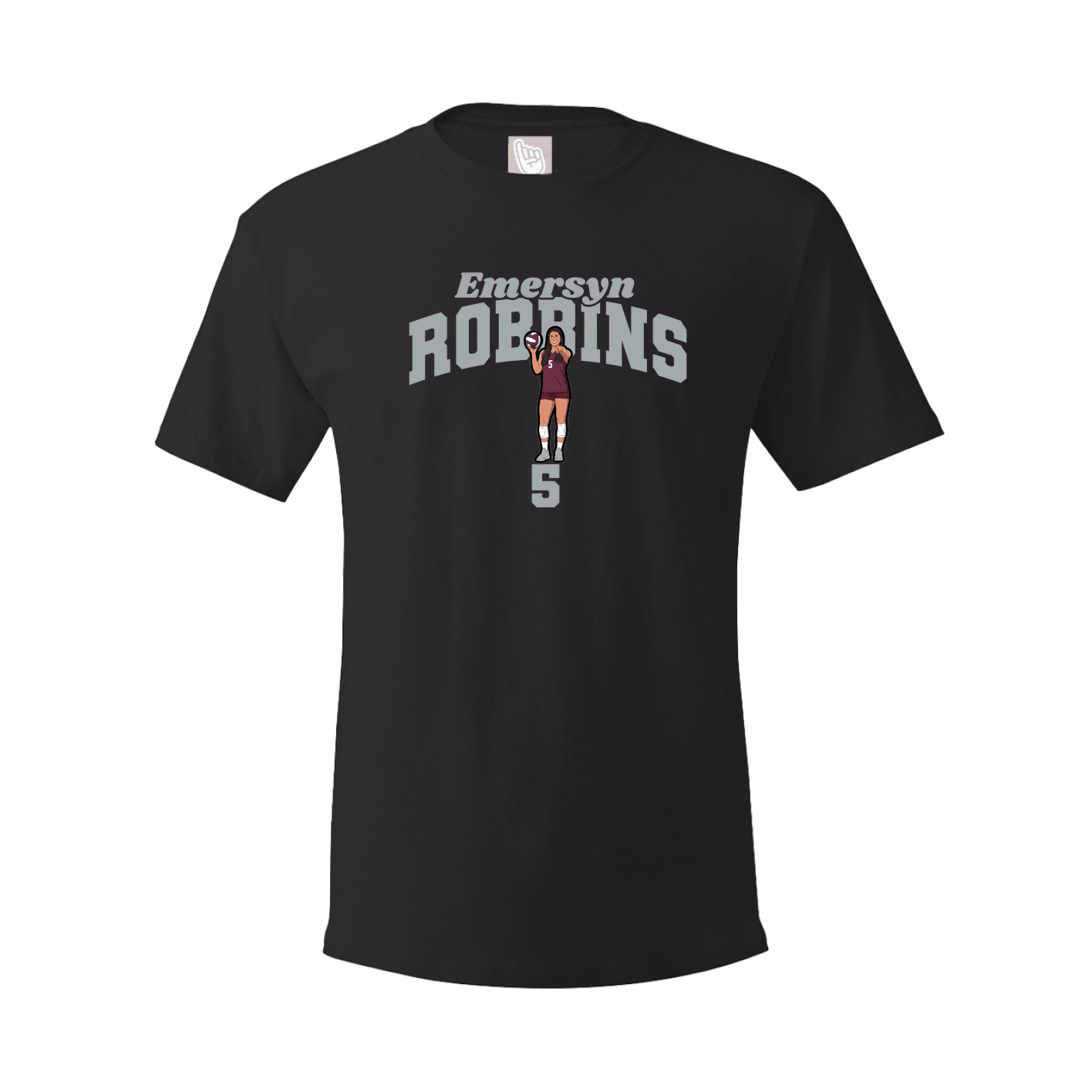 Youth Tee — Signature Arch in Black