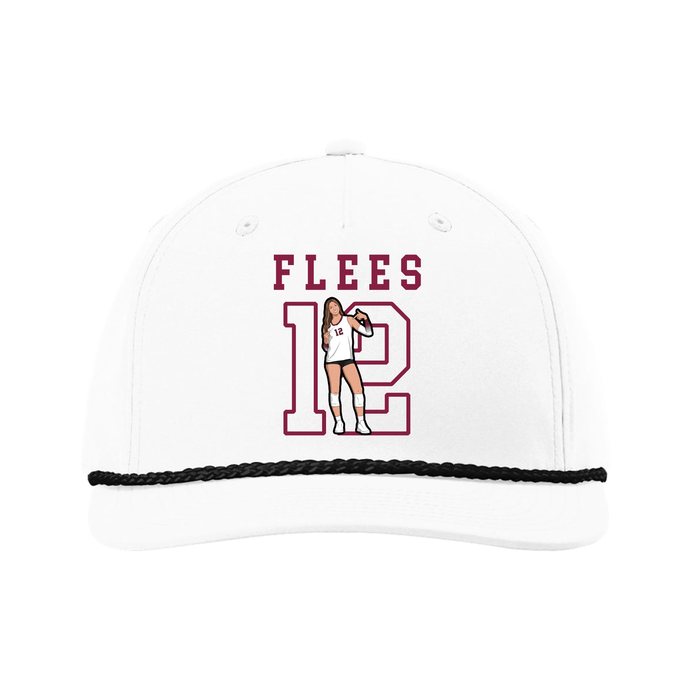 Five-Panel Classic Rope Cap — Shirsey in White