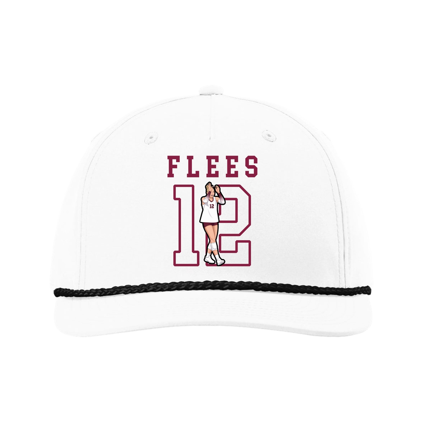 Five-Panel Classic Rope Cap — Shirsey in White