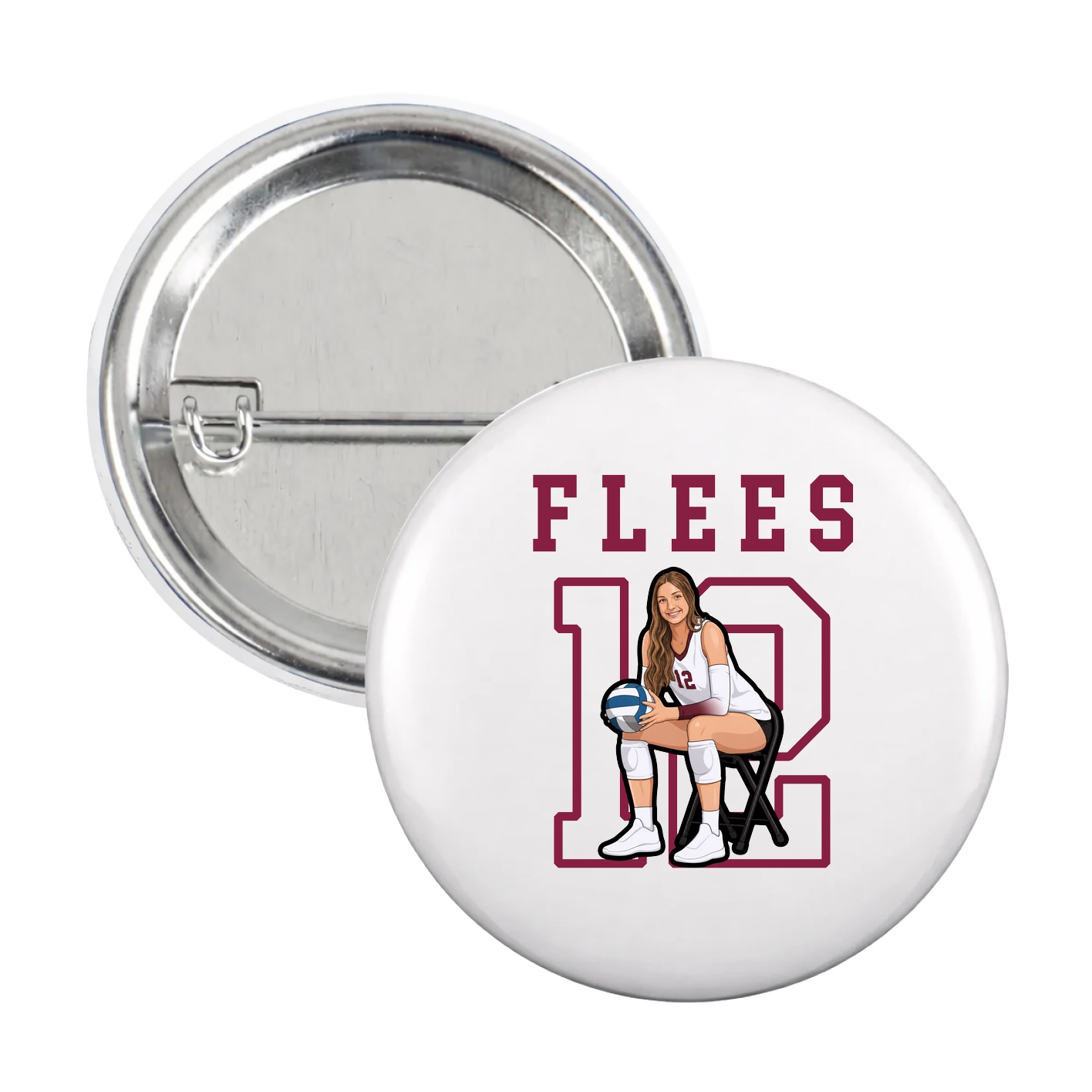 Game Day Button — Shirsey in White