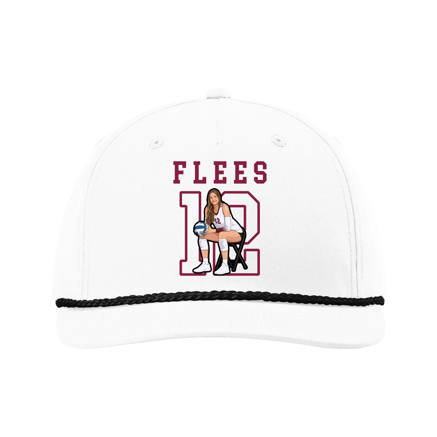 Five-Panel Classic Rope Cap — Shirsey in White
