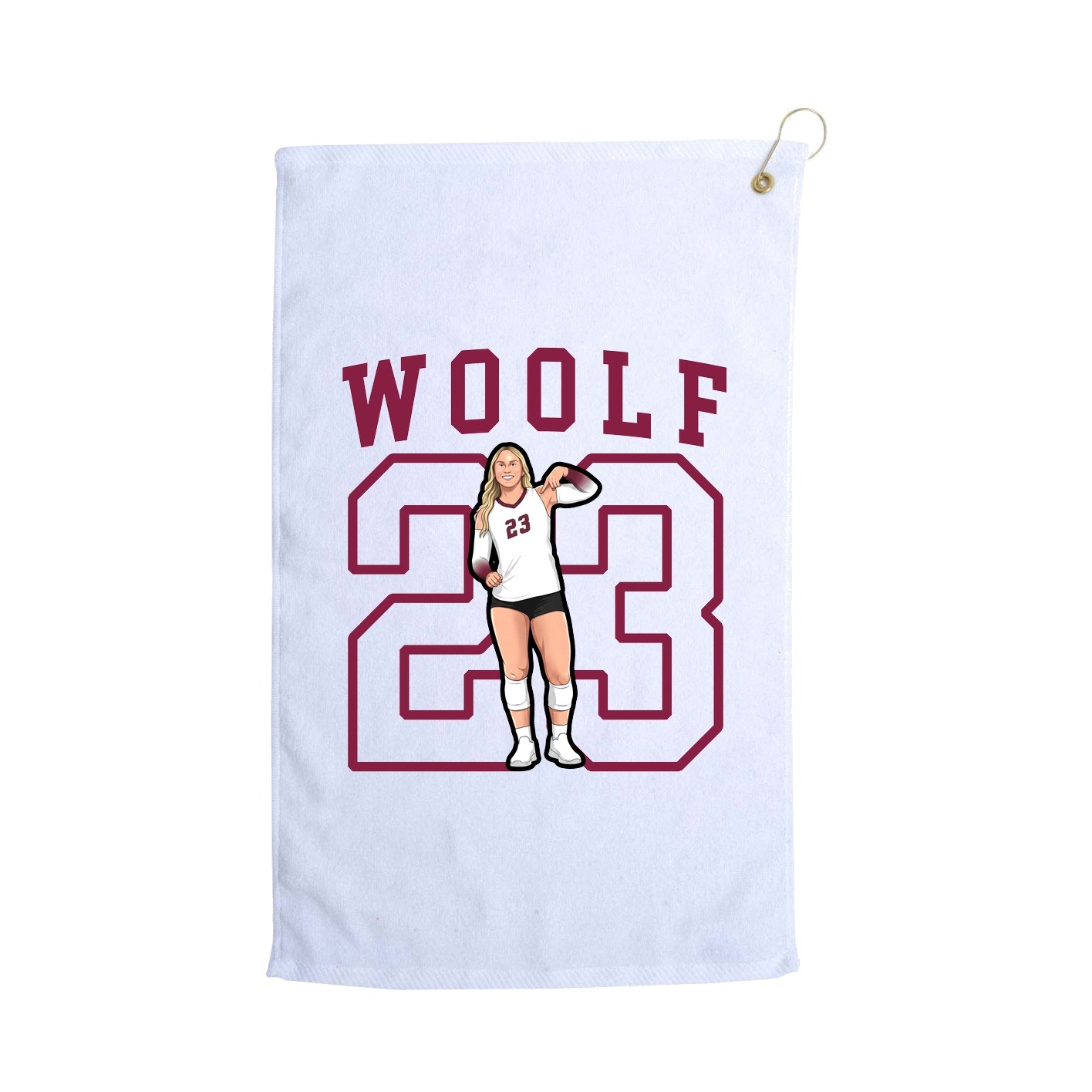 Golf Towel — Shirsey in White