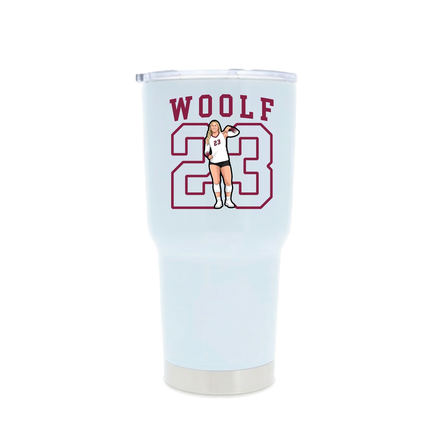 30oz Stainless Steel Tumbler — Shirsey in White
