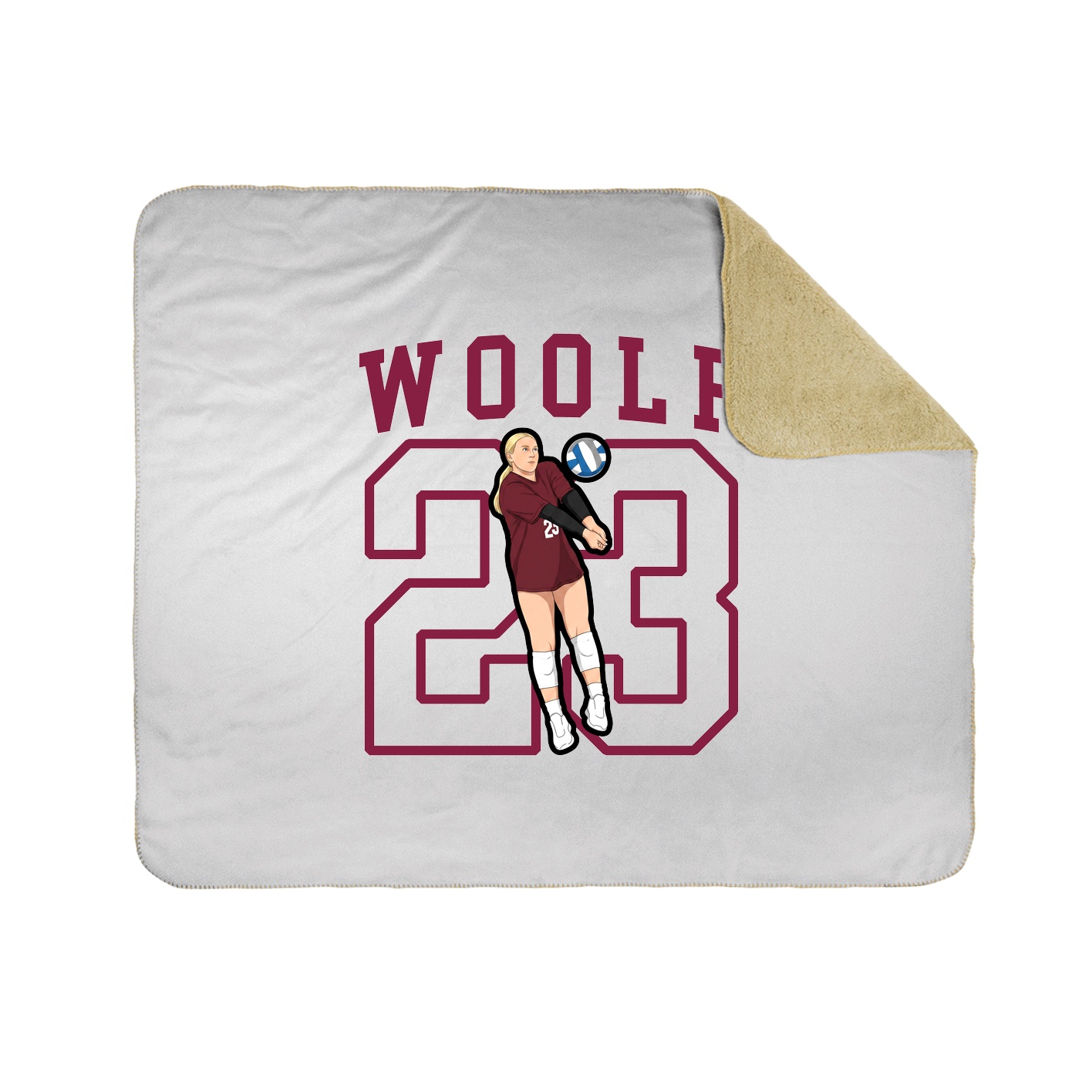 Throw Blanket — Shirsey in White