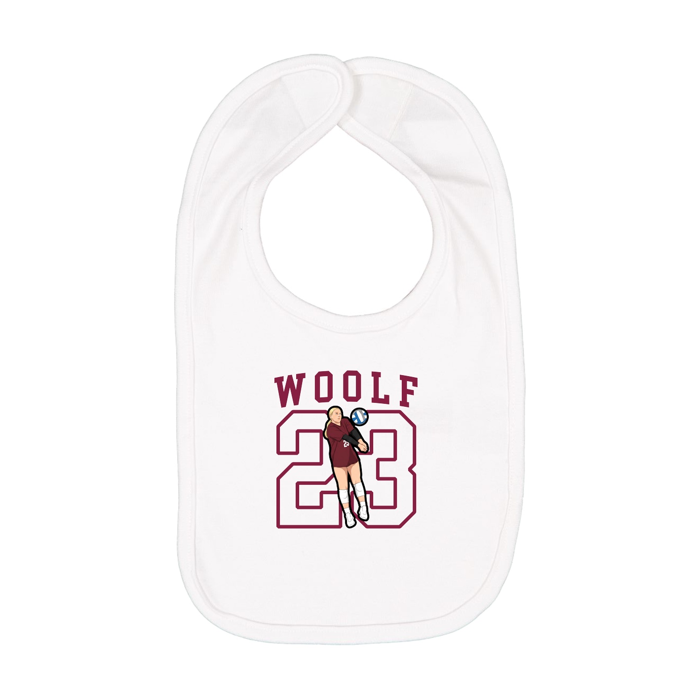 Infant Bib — Shirsey in White