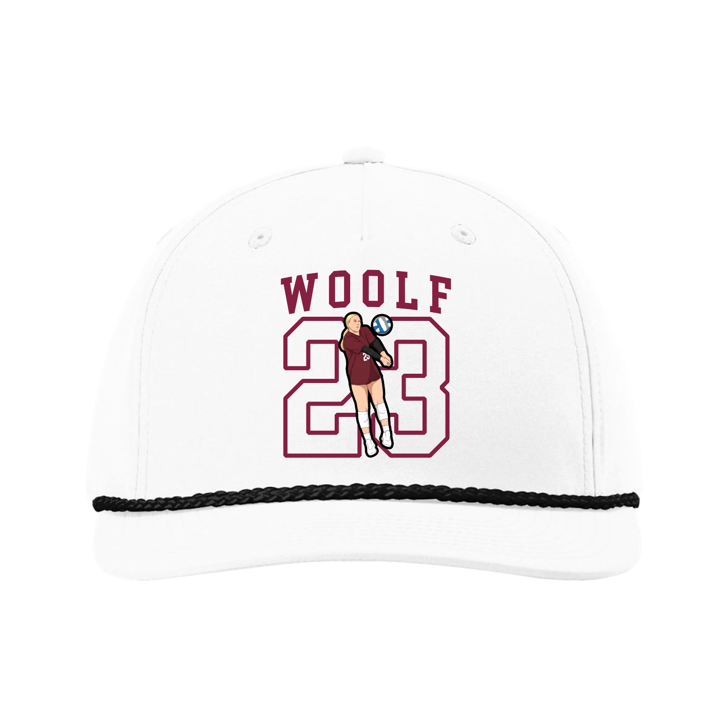 Five-Panel Classic Rope Cap — Shirsey in White