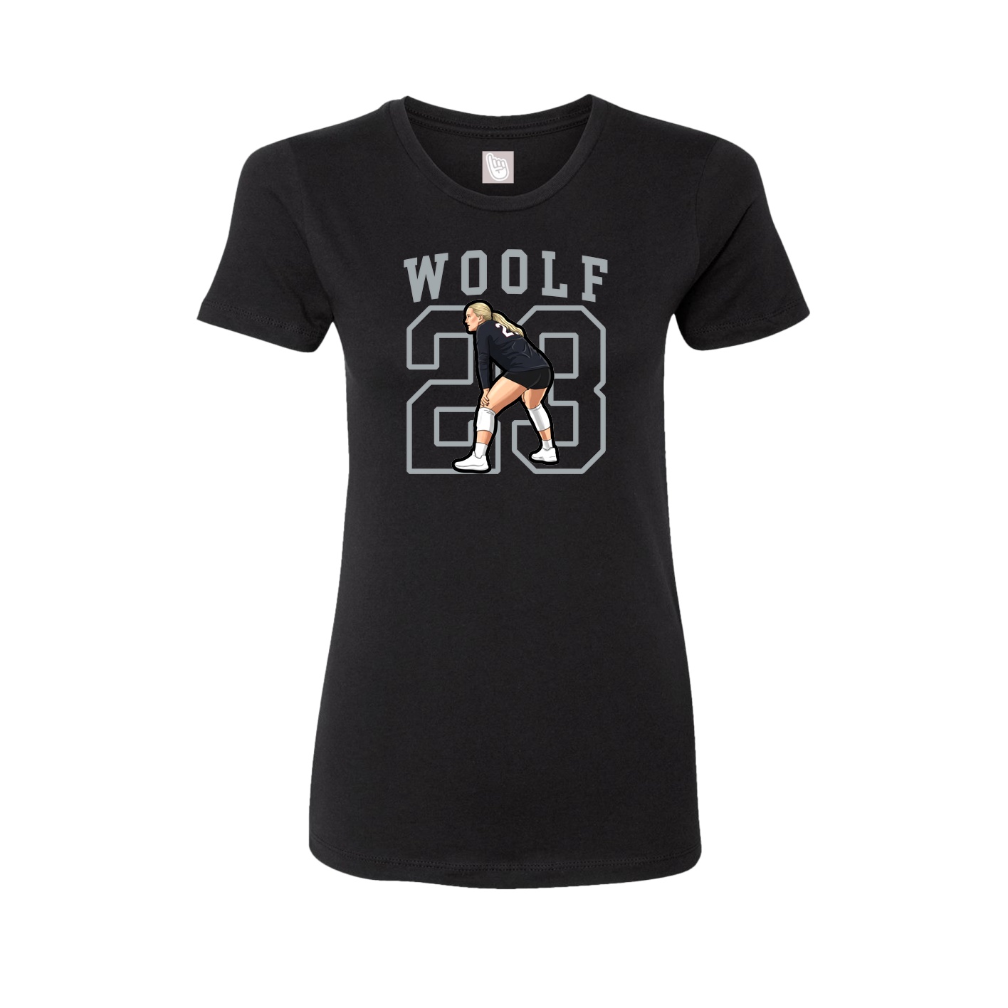 Fitted Women's Tee — Shirsey in Black