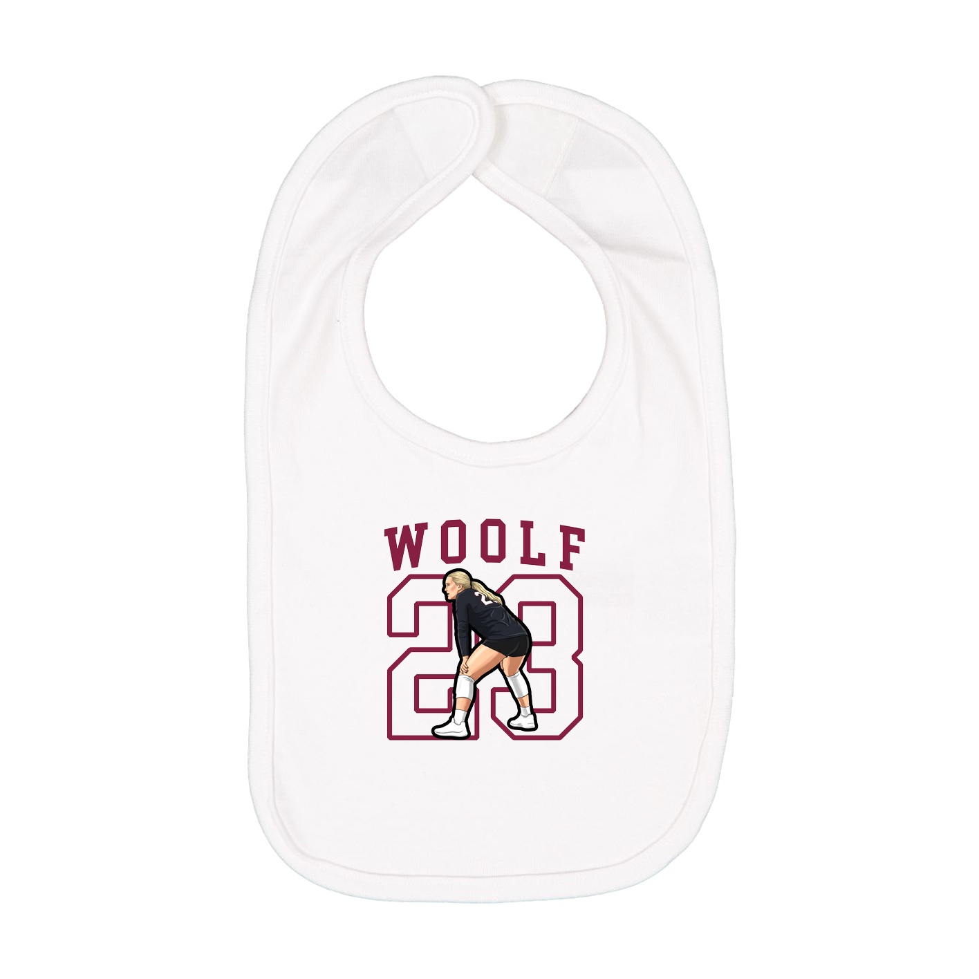 Infant Bib — Shirsey in White