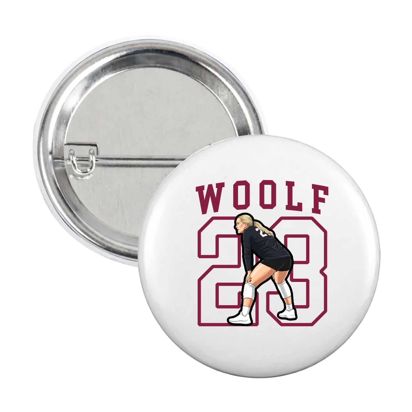 Game Day Button — Shirsey in White