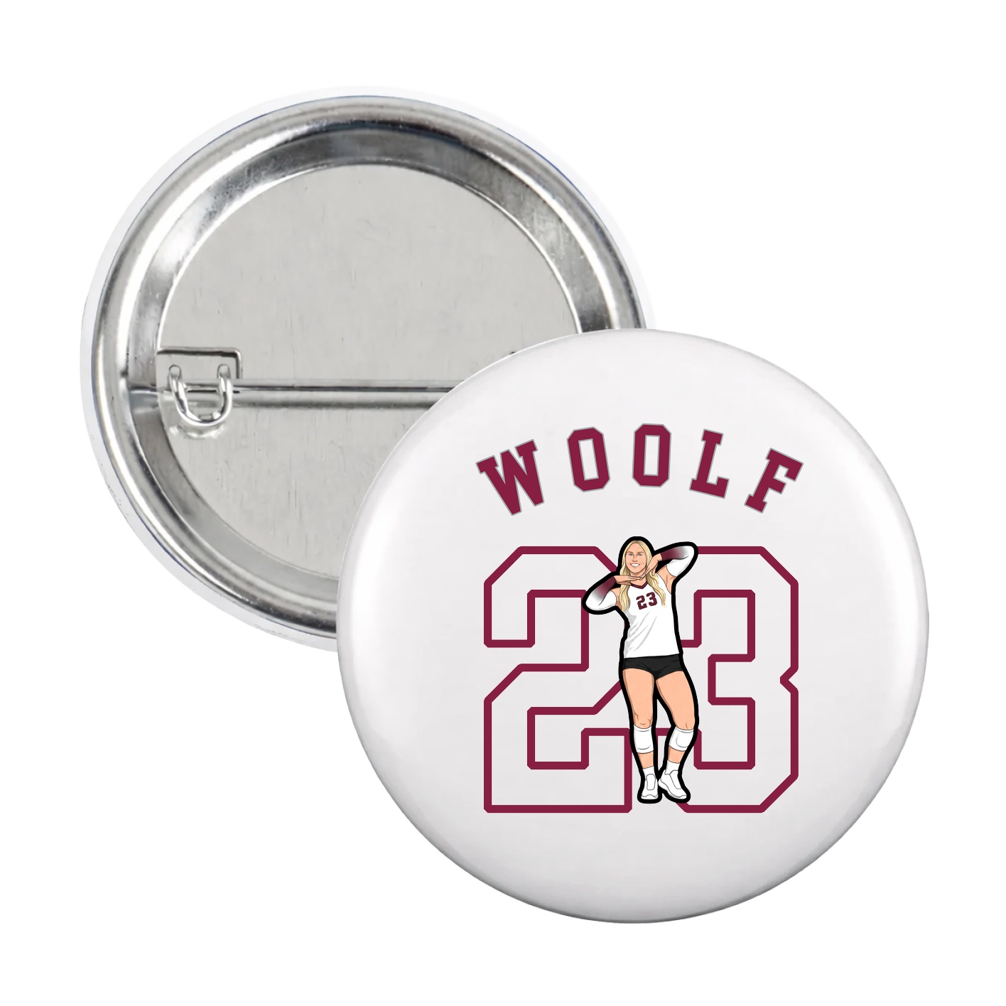 Game Day Button — Shirsey Arch in White