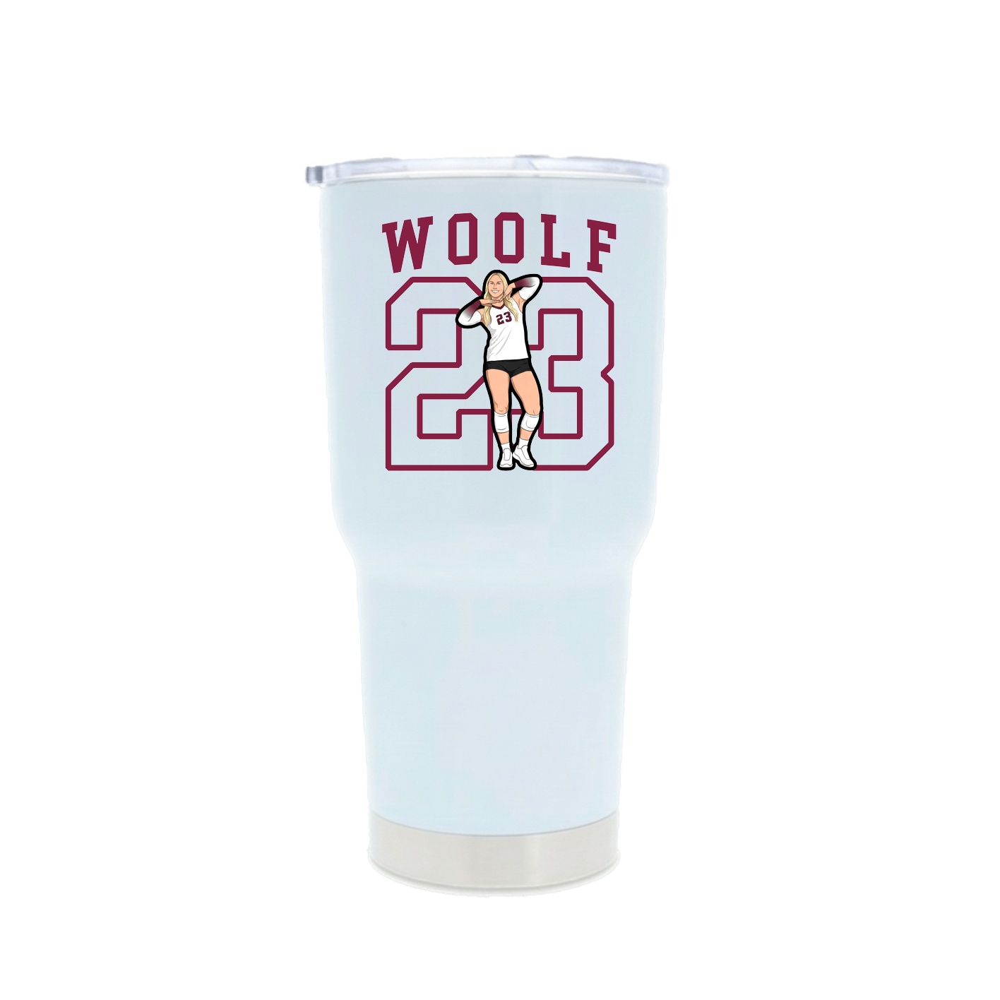 30oz Stainless Steel Tumbler — Shirsey in White