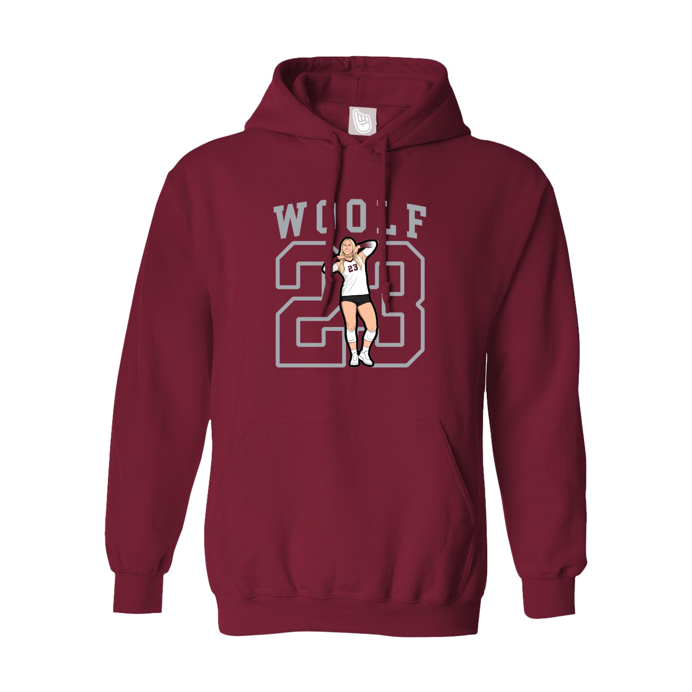 Hoodie — Shirsey in Cardinal
