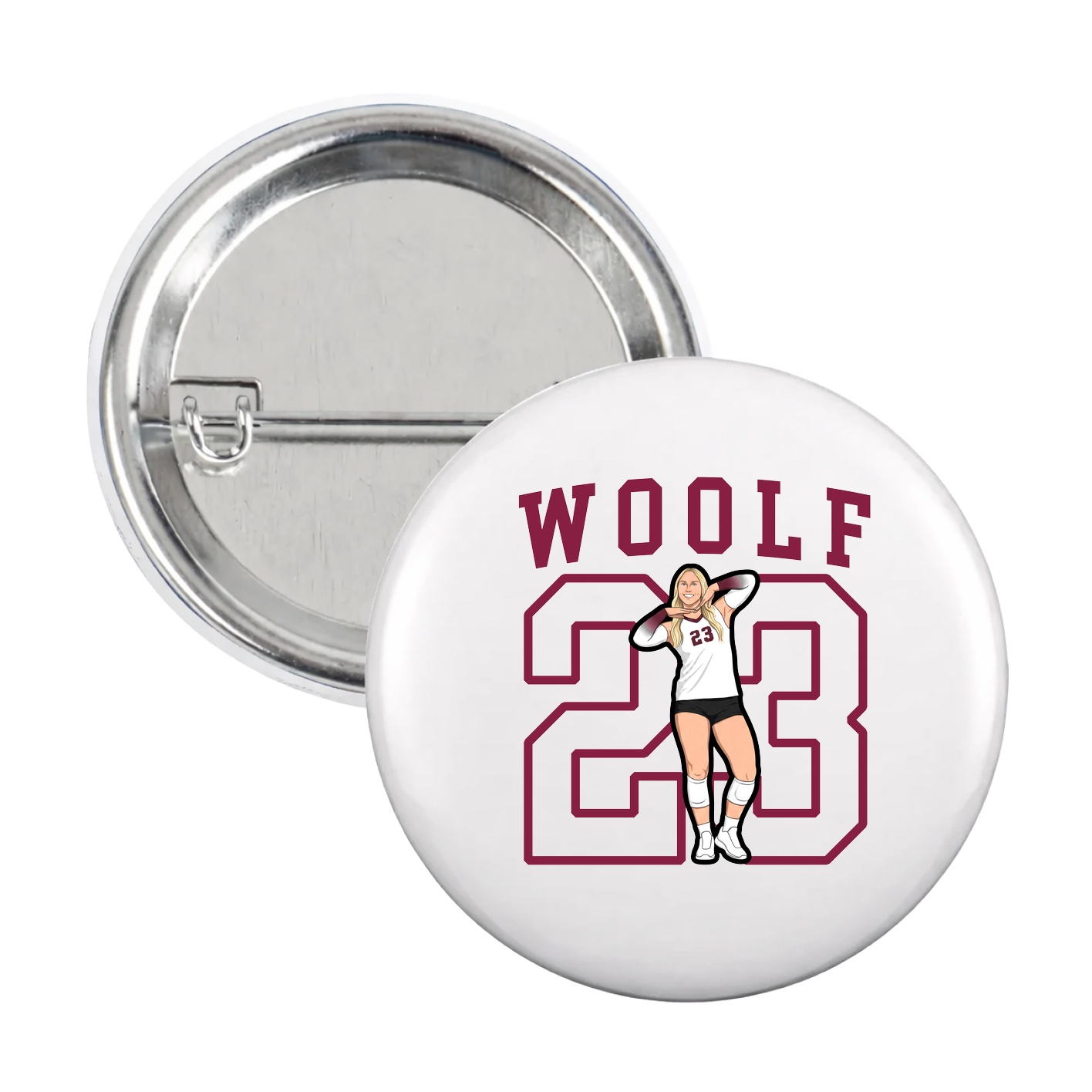 Game Day Button — Shirsey in White