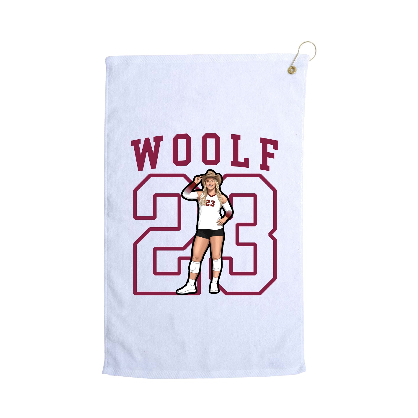 Golf Towel — Shirsey in White