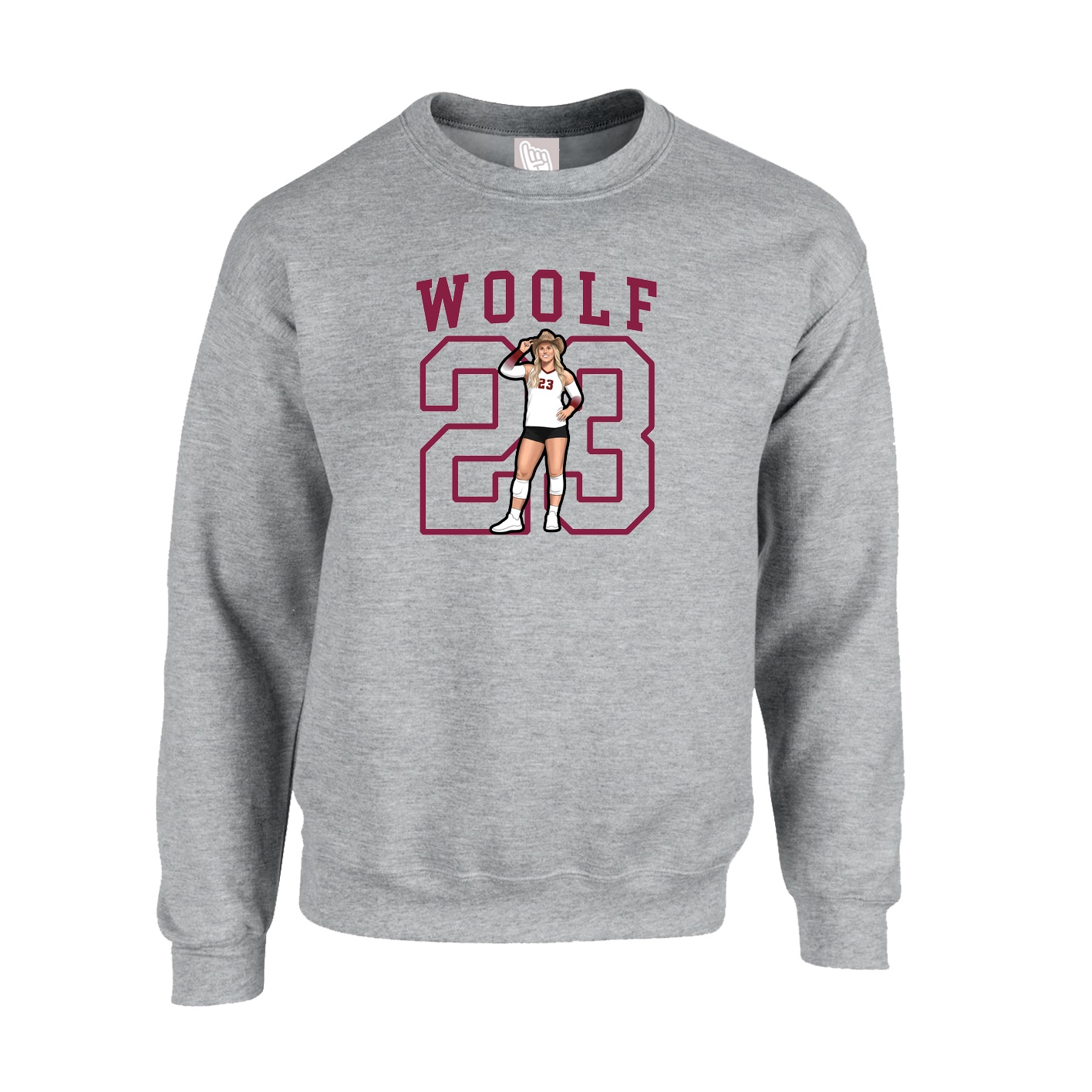 Fleece Crew — Shirsey in Grey