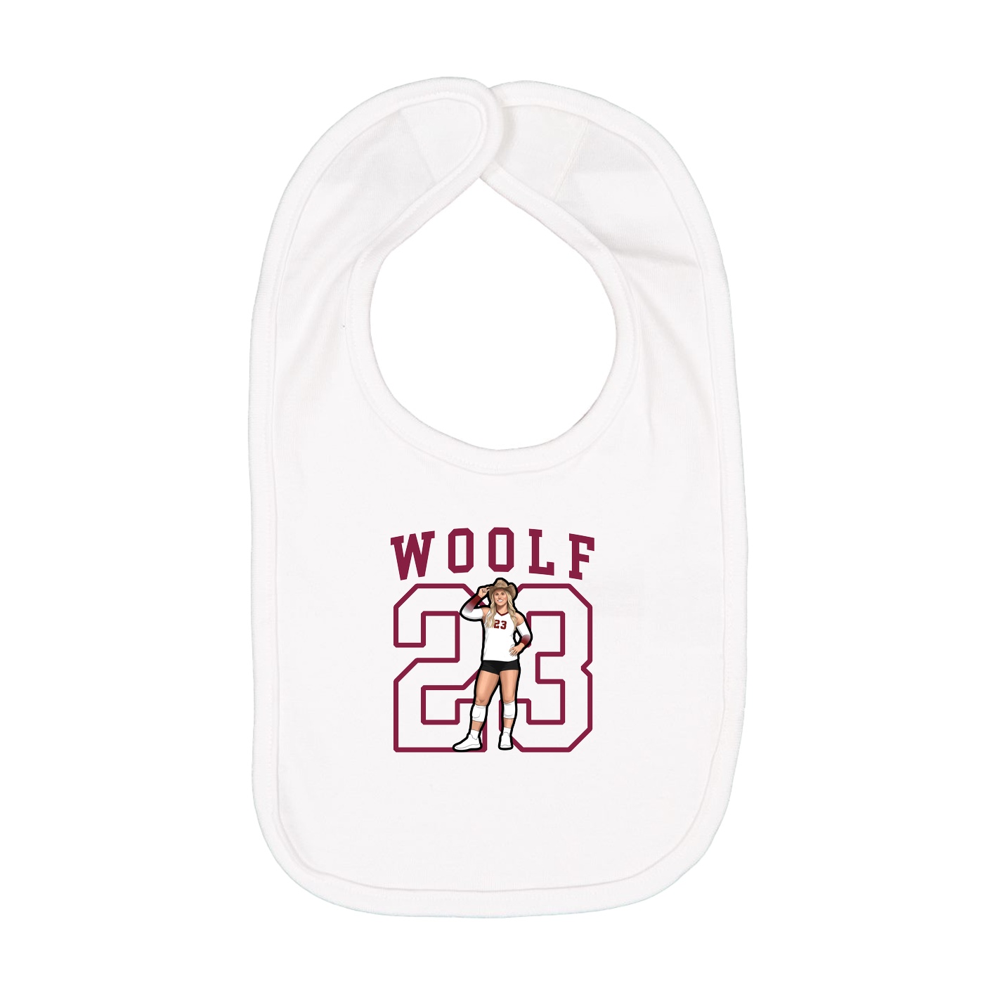 Infant Bib — Shirsey in White