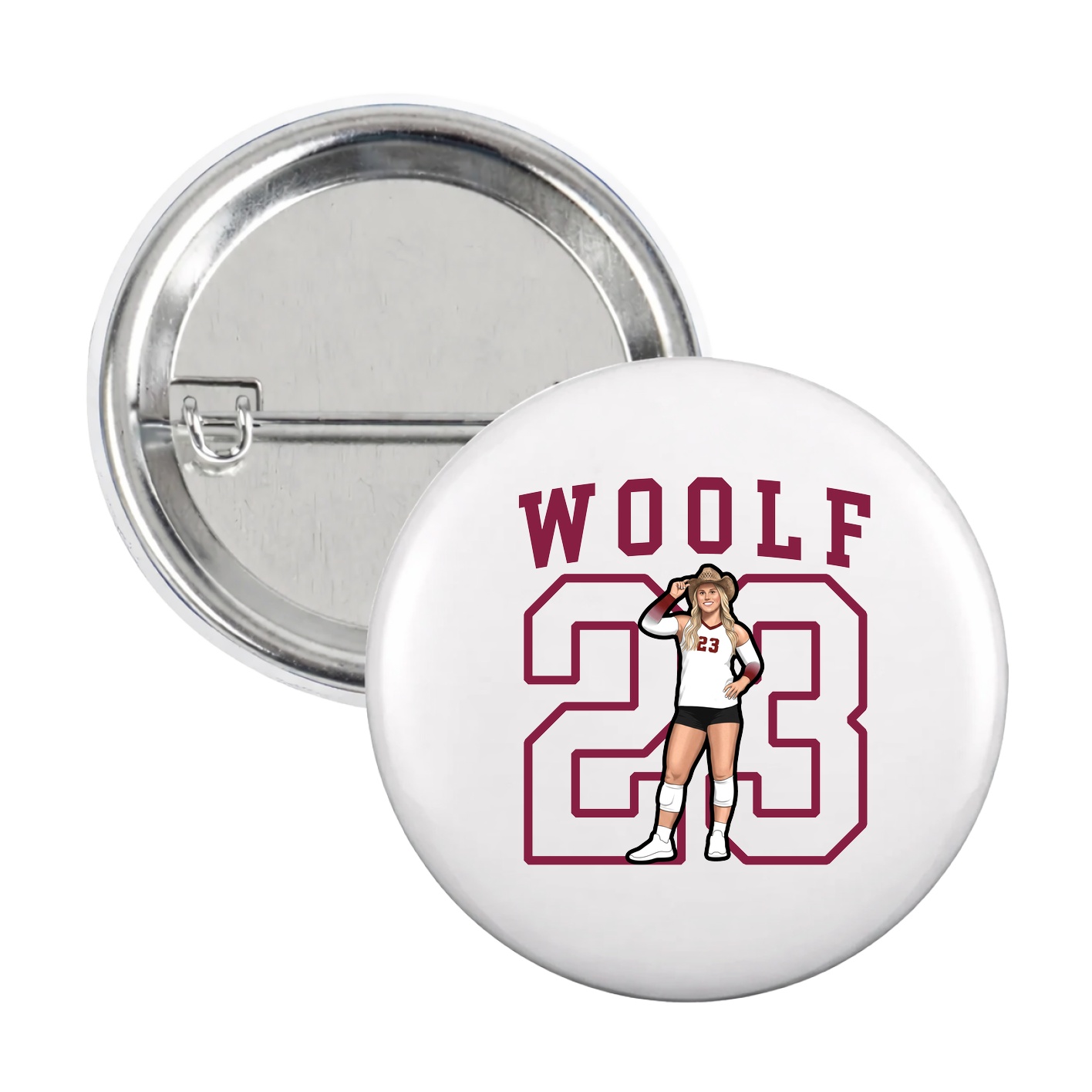 Game Day Button — Shirsey in White