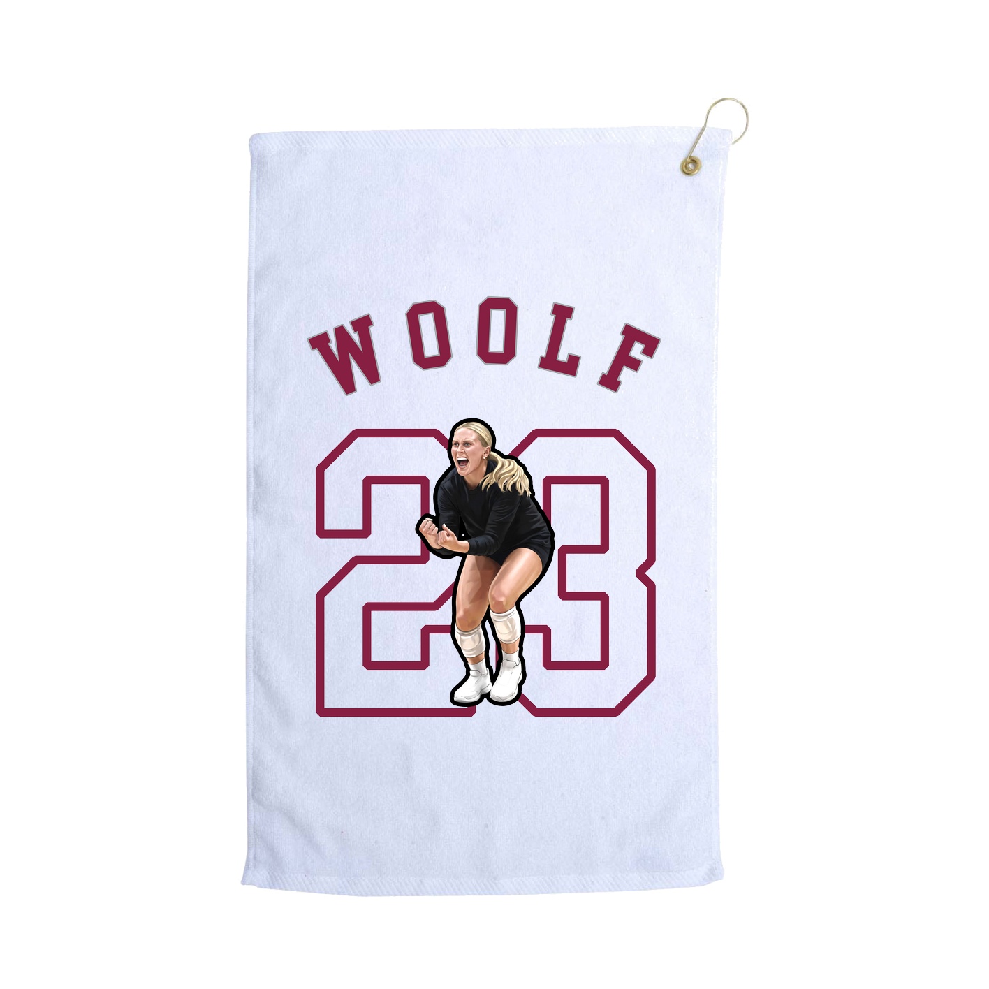 Golf Towel — Shirsey Arch in White