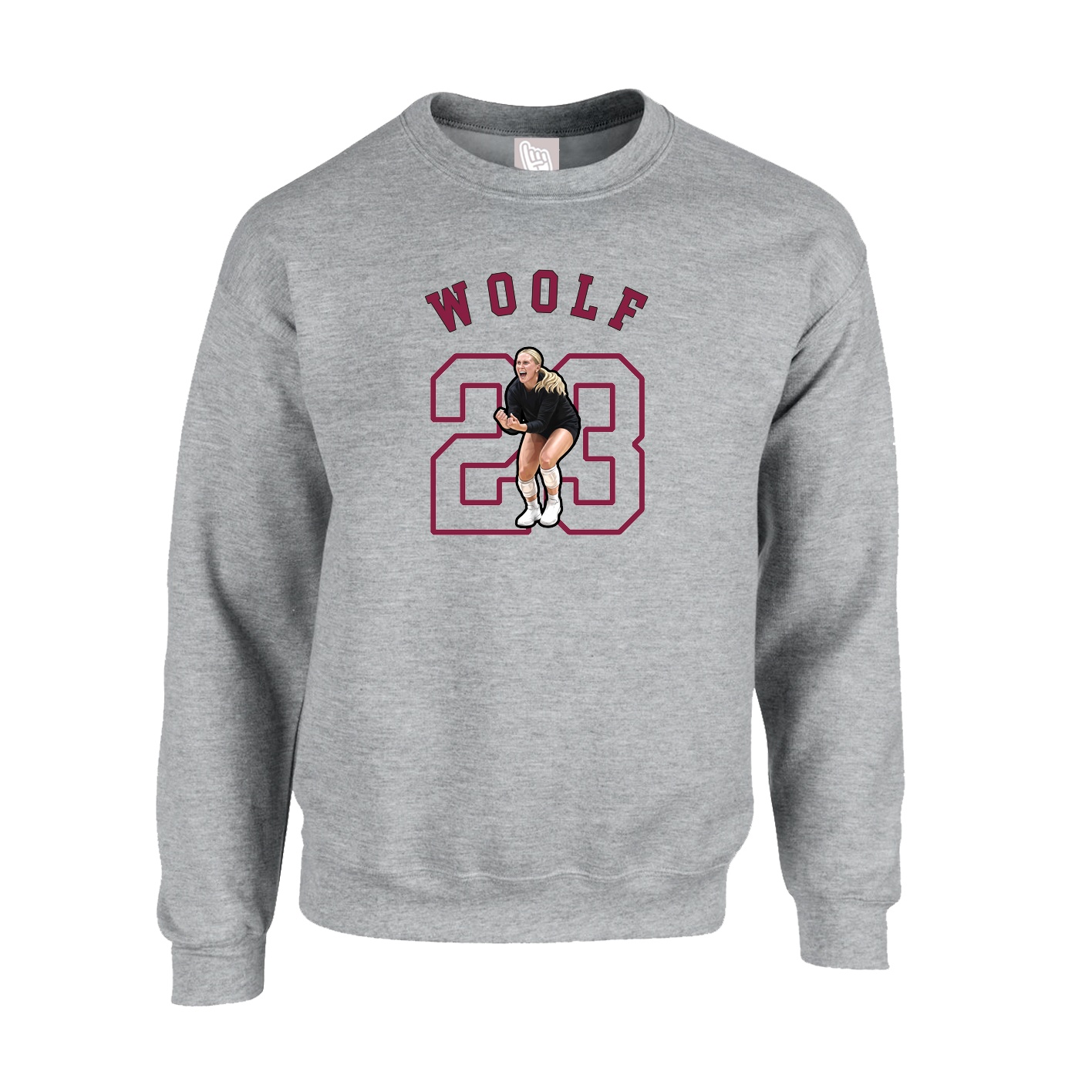Fleece Crew — Shirsey Arch in Grey