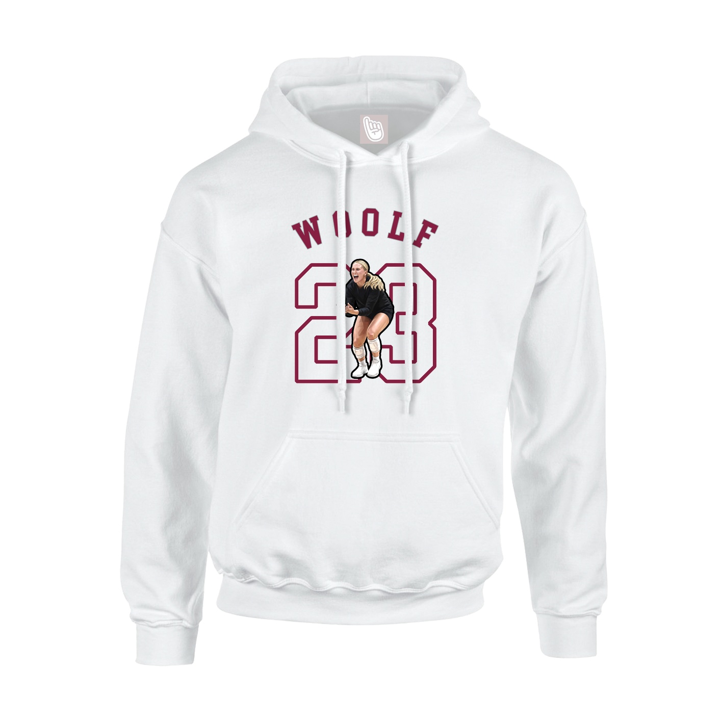 Youth Hoodie — Shirsey Arch in White
