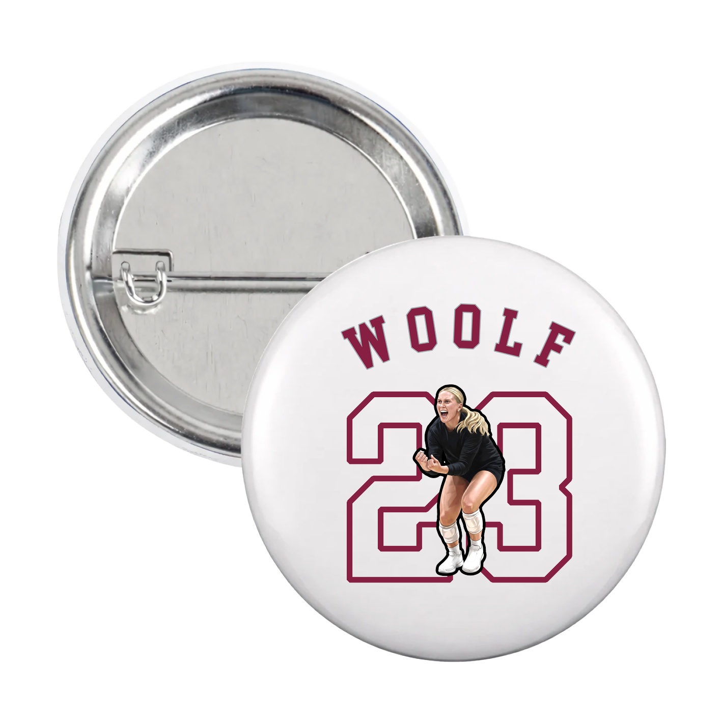 Game Day Button — Shirsey Arch in White