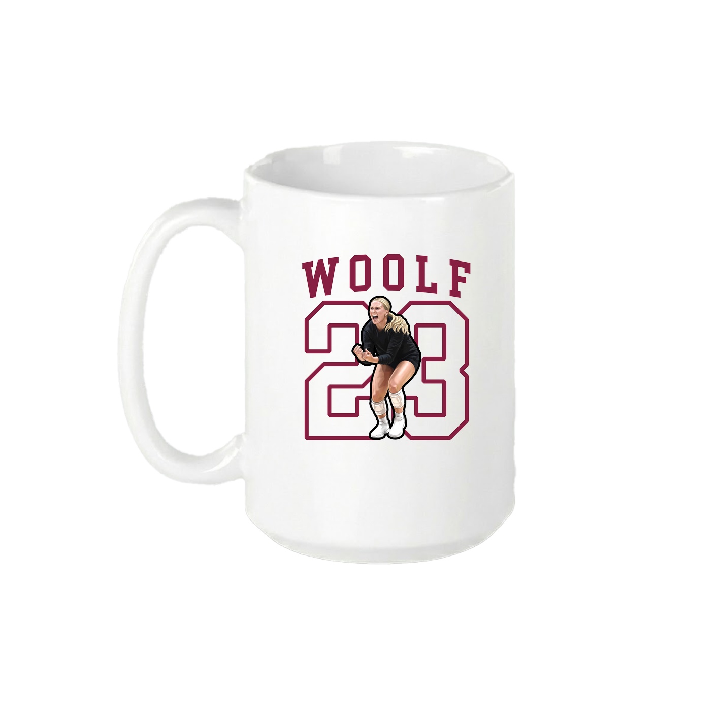 15oz Coffee Mug — Shirsey in White