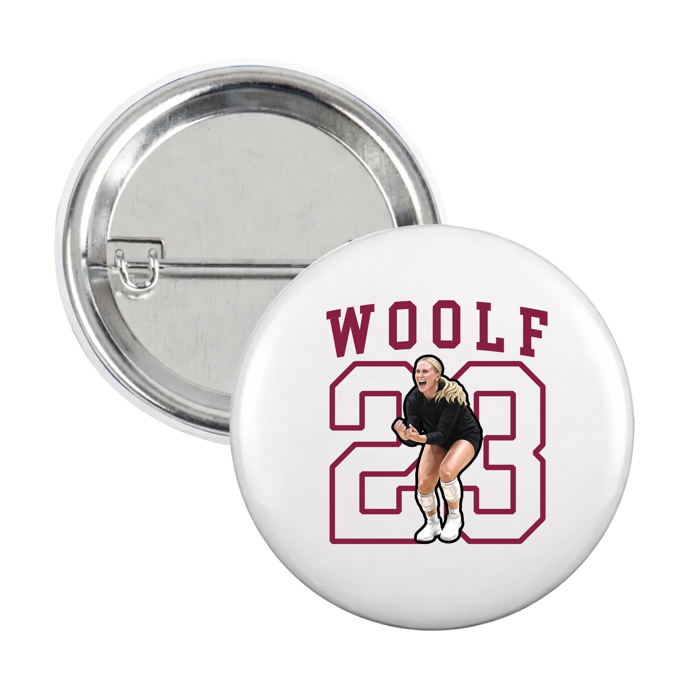 Game Day Button — Shirsey in White