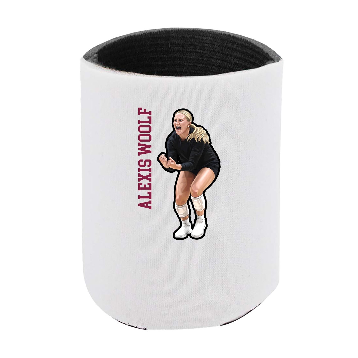 Can Holder — Name Vertical in White