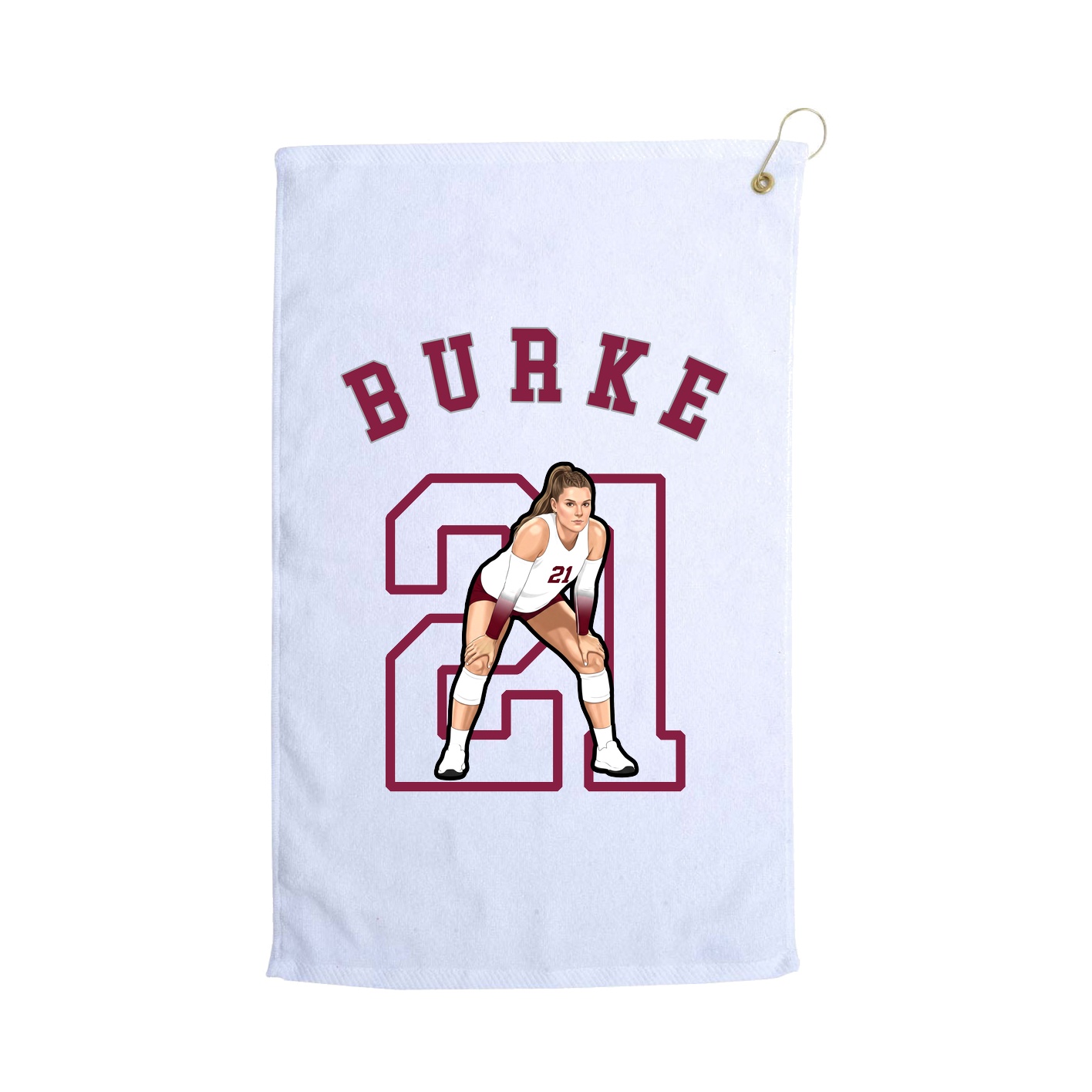 Golf Towel — Shirsey Arch in White