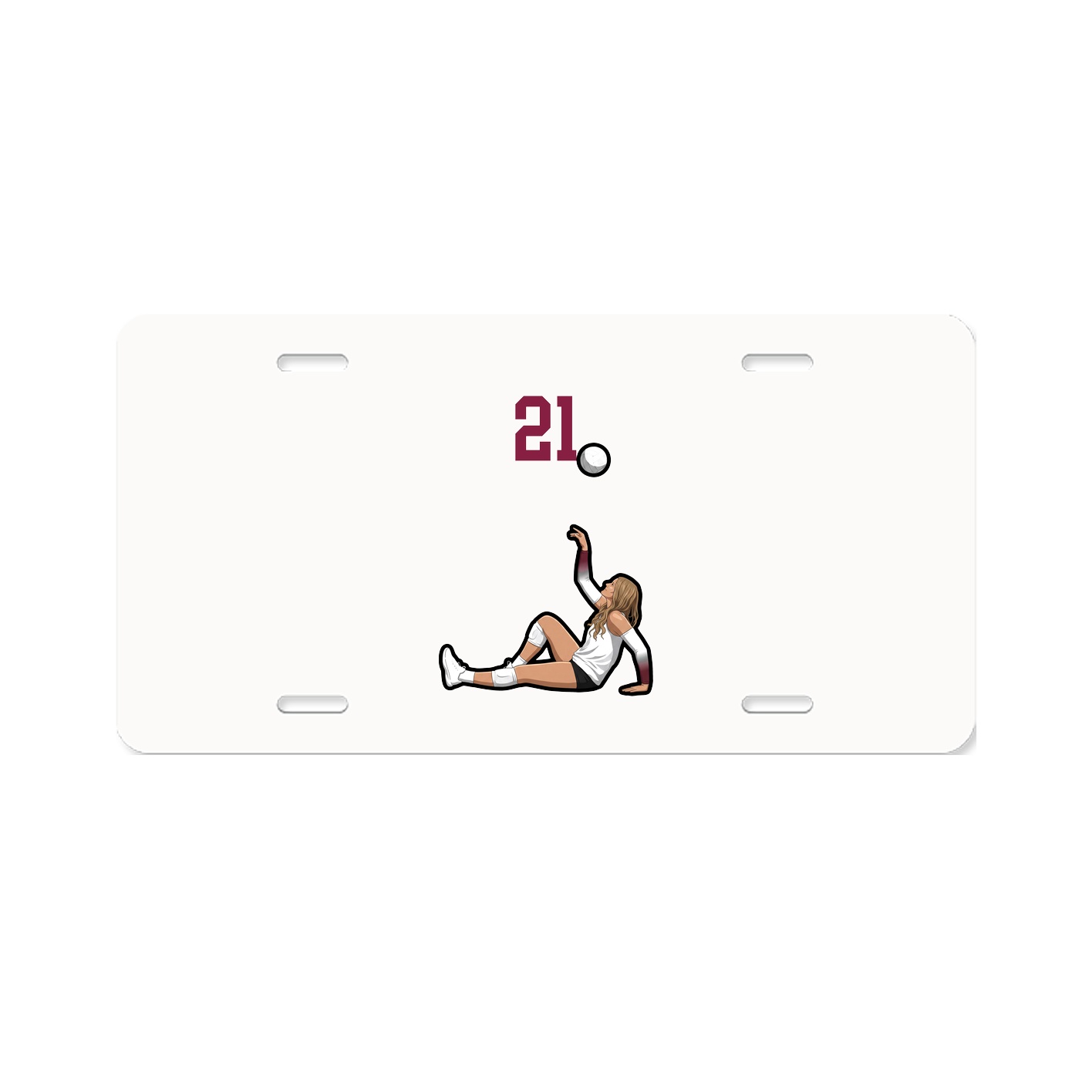 License Plate — Number Top in Classic