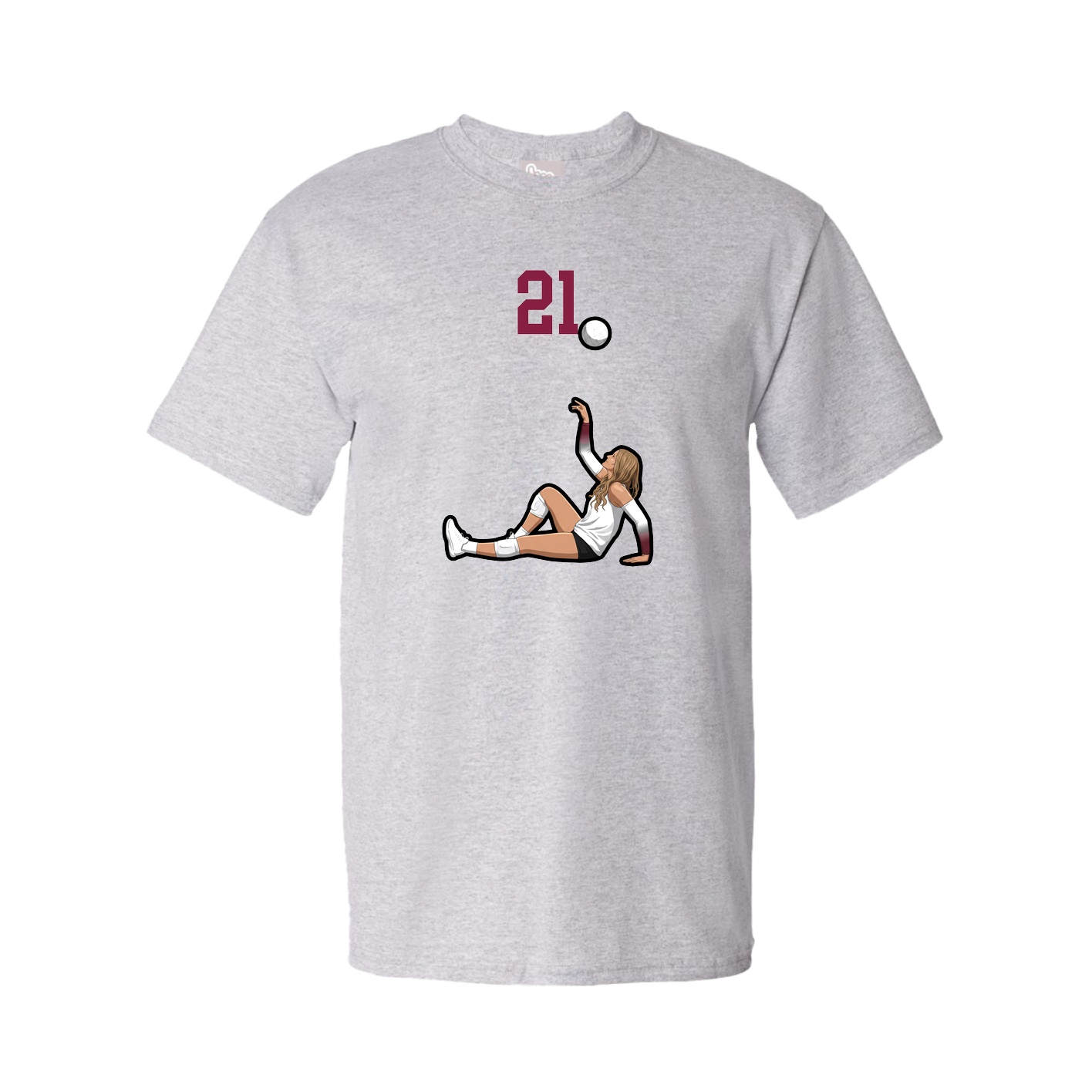 Tee — Number Top in Grey