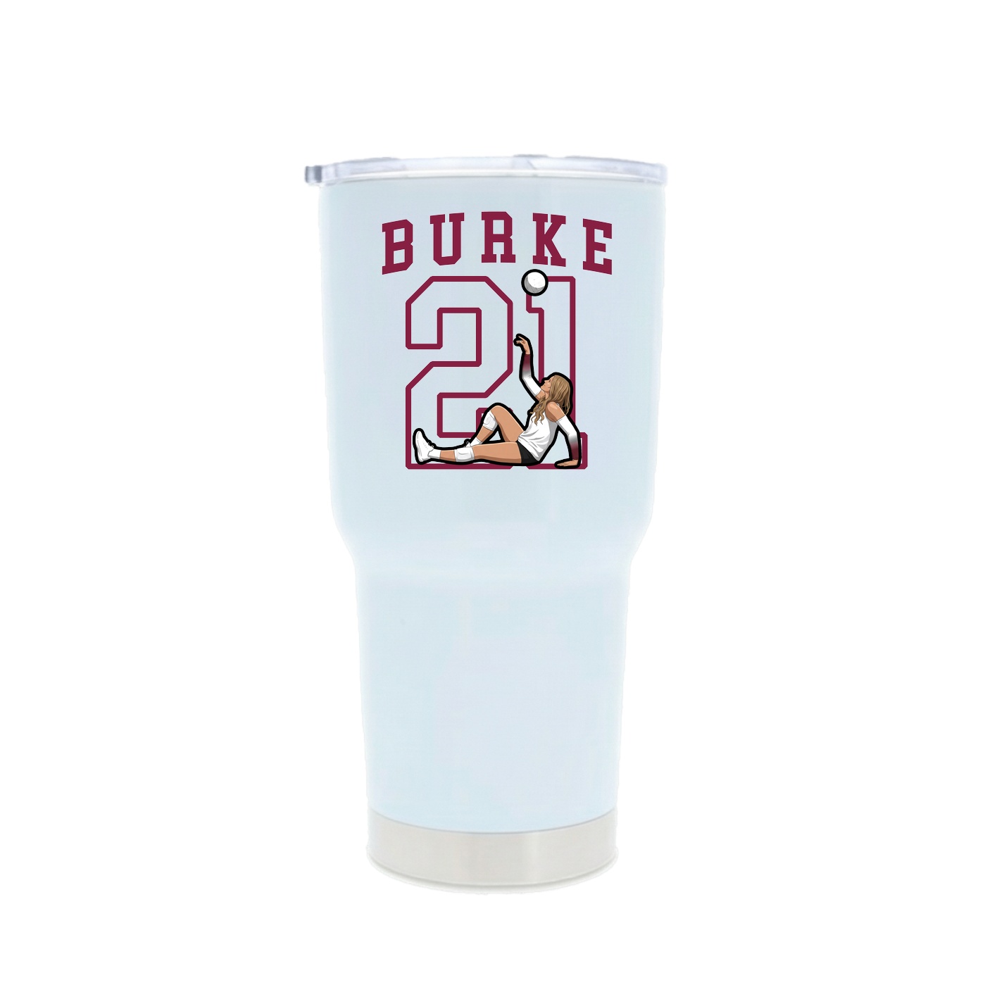 30oz Stainless Steel Tumbler — Shirsey in White