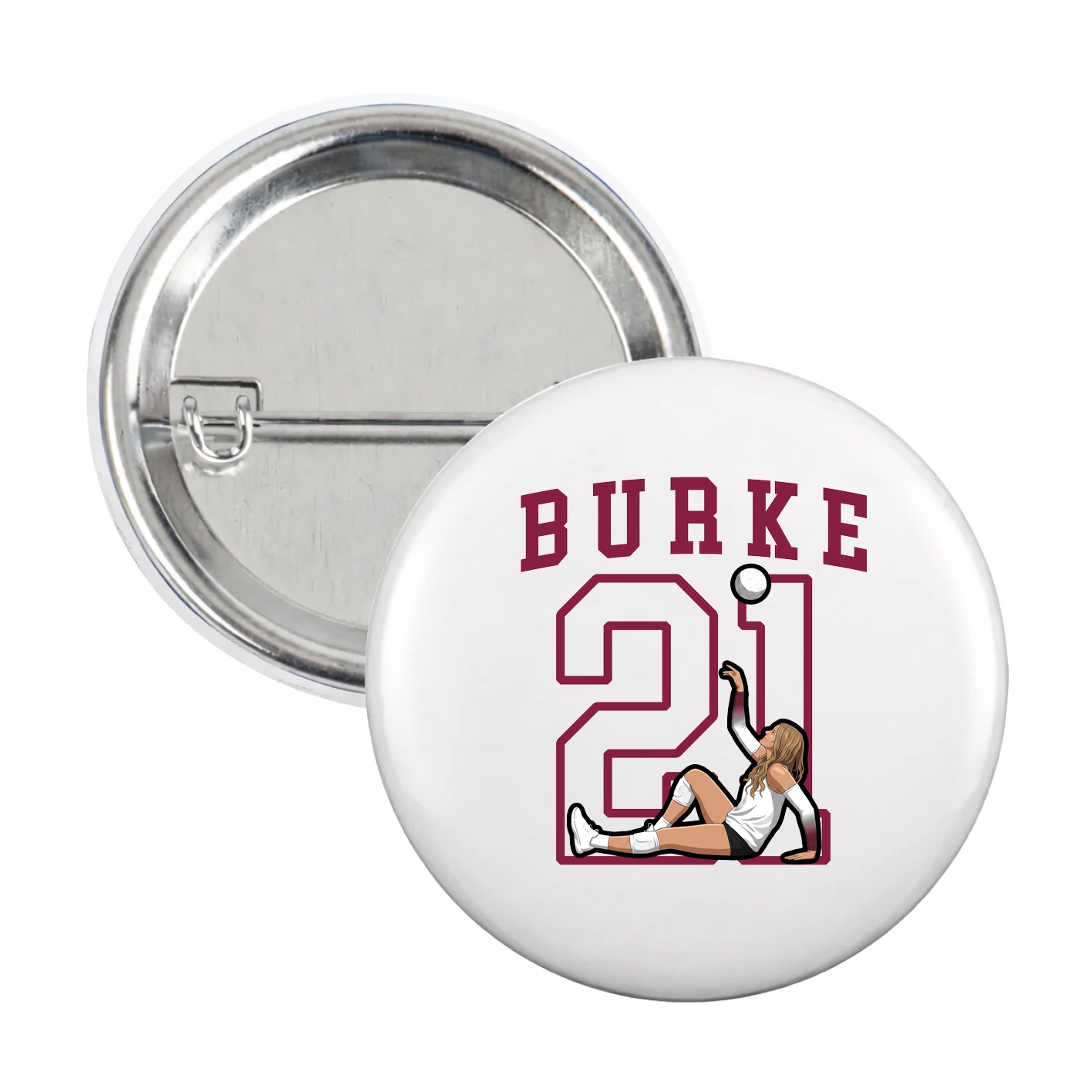 Game Day Button — Shirsey in White