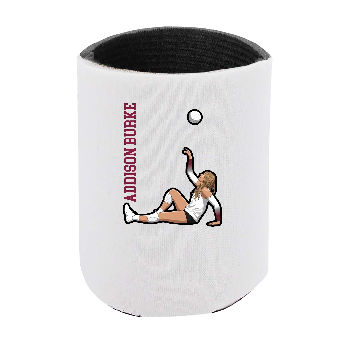 Can Holder — Name Vertical in White