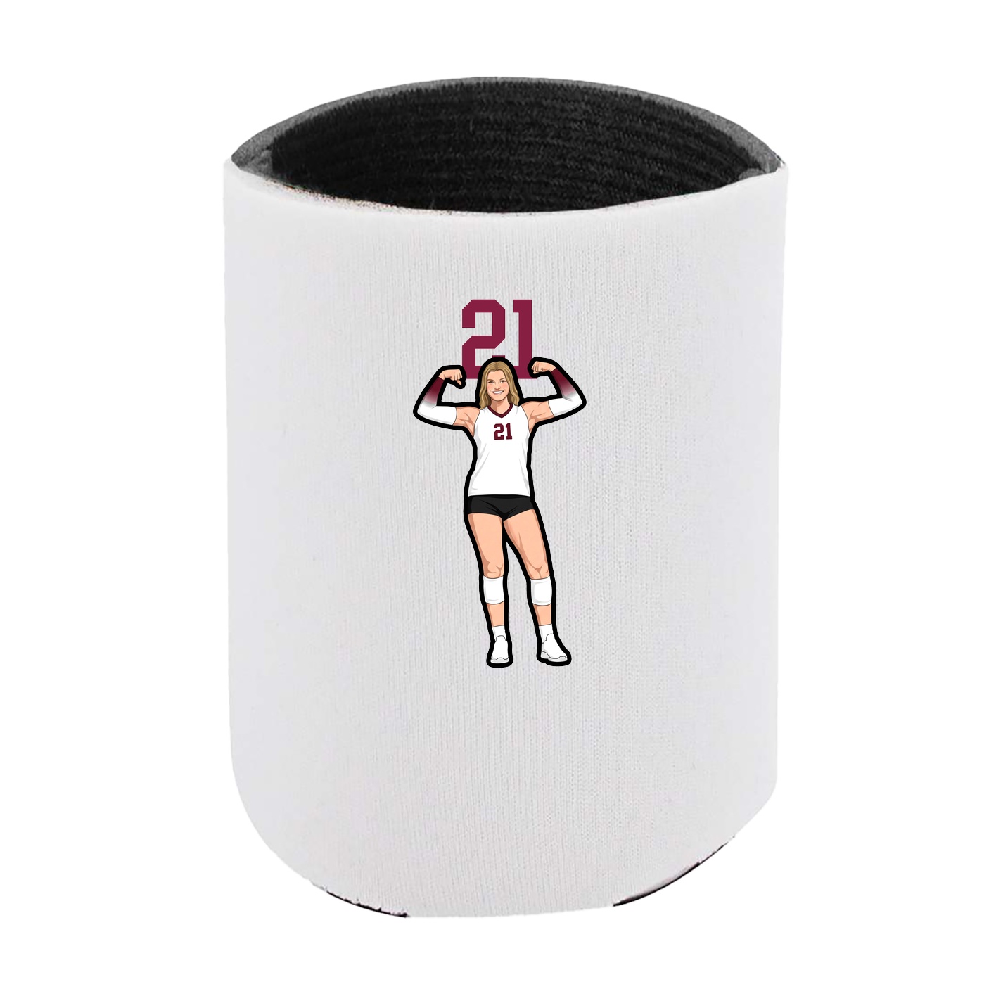 Can Holder — Number Top in White