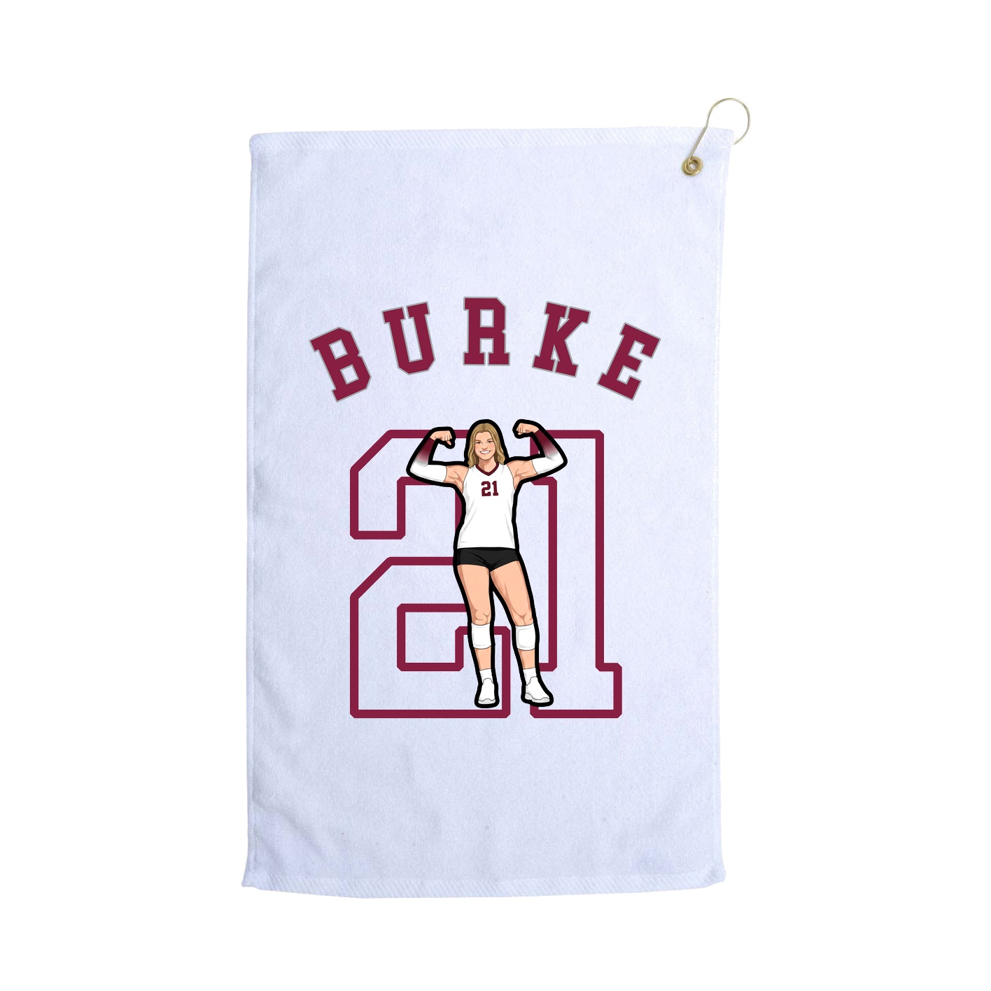 Golf Towel — Shirsey Arch in White