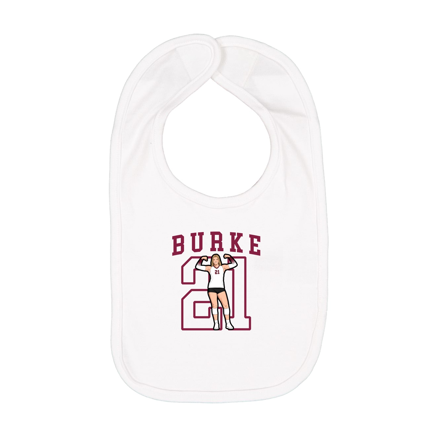 Infant Bib — Shirsey in White