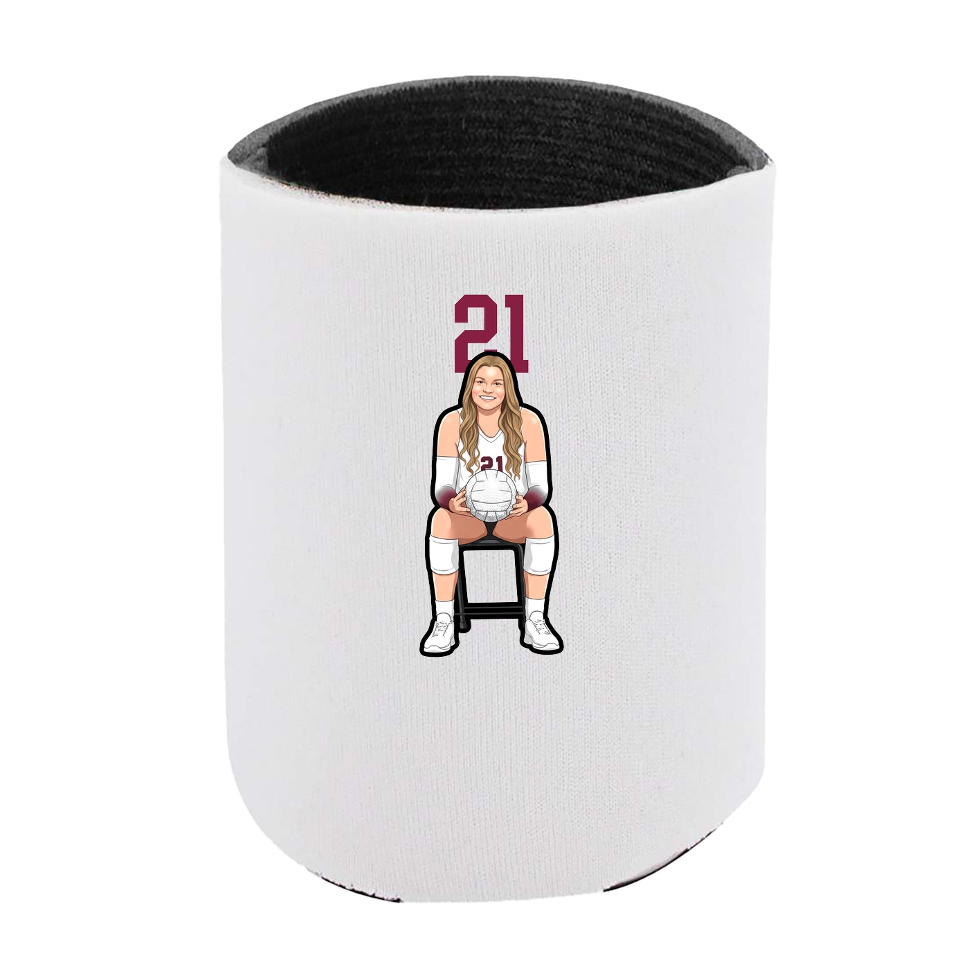 Can Holder — Number Top in White