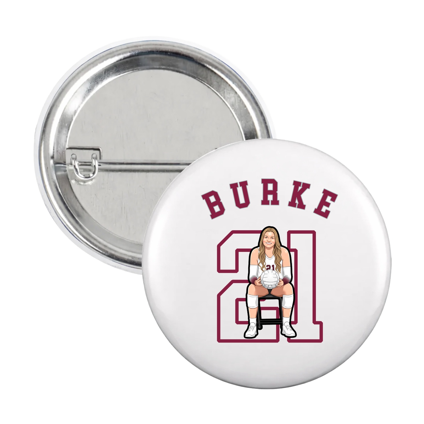 Game Day Button — Shirsey Arch in White