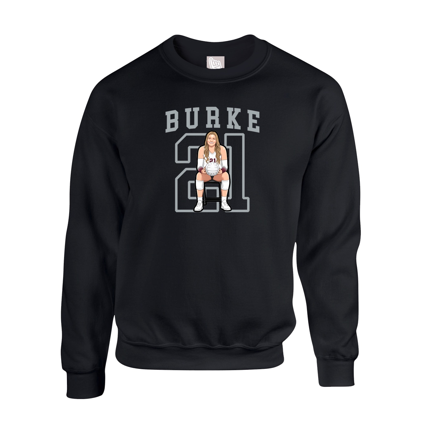 Fleece Crew — Shirsey in Black