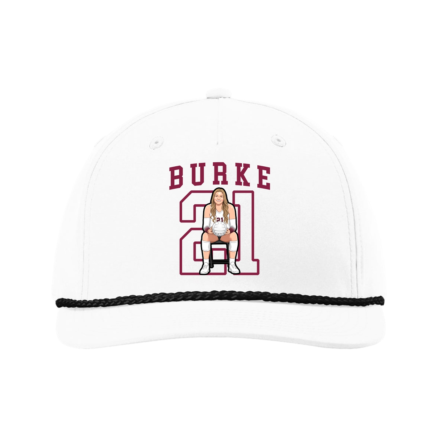 Five-Panel Classic Rope Cap — Shirsey in White