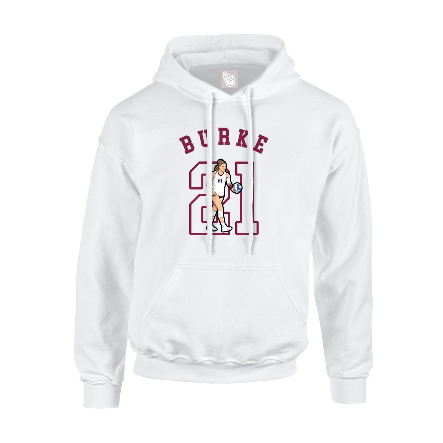Youth Hoodie — Shirsey Arch in White
