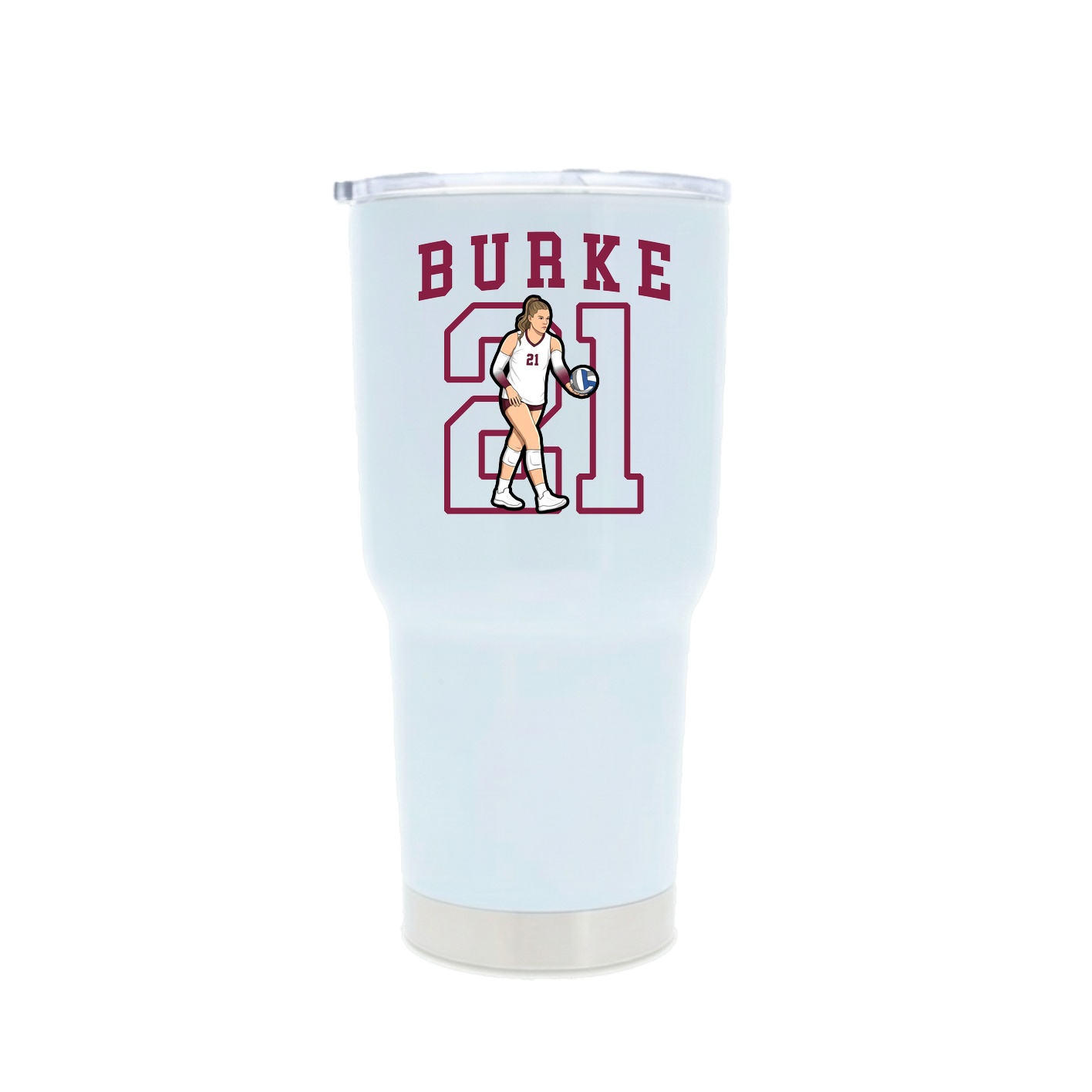 30oz Stainless Steel Tumbler — Shirsey in White
