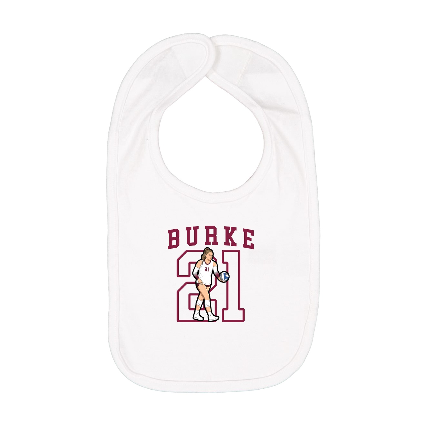Infant Bib — Shirsey in White