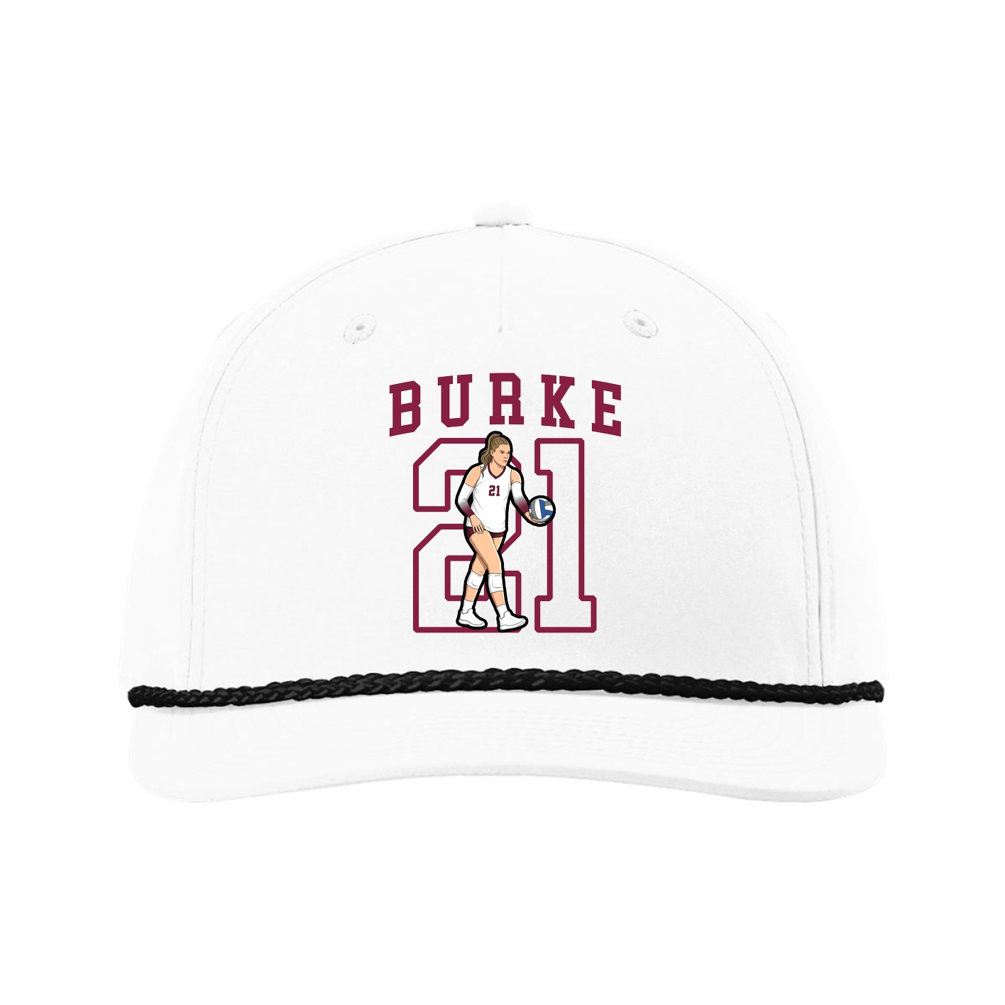 Five-Panel Classic Rope Cap — Shirsey in White